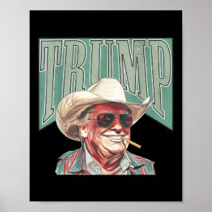 Cowboy Western maken Amerika grote Trump Daddy Poster