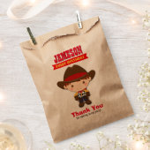 Cowboy Western Old West Birthday Bedankzakje (Geknipt)