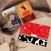 Cowboy Western Old West Birthday Foto Kaart