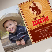 Cowboy Western Old West Birthday Foto Kaart