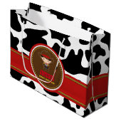 Cowboy Western Old West Birthday Groot Cadeauzakje (Voorkant Gekanteld)