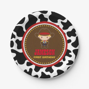 Cowboy Western Old West Birthday Papieren Bordje