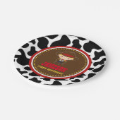 Cowboy Western Old West Birthday Papieren Bordje (Gekanteld)