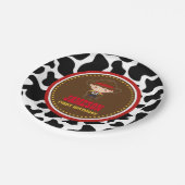 Cowboy Western Old West Birthday Papieren Bordje (Gekanteld)