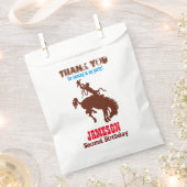 Cowboy Western Old West Birthday Party Bedankzakje (Geknipt)