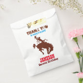 Cowboy Western Old West Birthday Party Bedankzakje (Gezegeld)
