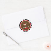 Cowboy Western Old West Birthday Ronde Sticker (Envelop)
