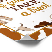 Cowboy Western One Is Sweet Neem een traktatie Poster (Hoek)