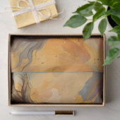 Cowboy Western Paarden blauw Tan Collage Tissuepapier (Geschenk)