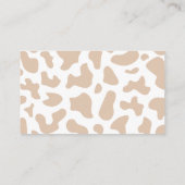 Cowboy Western Plaid Baby shower Luier Raffle Informatiekaartje (Achterkant)