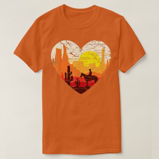 Cowboy Western Ridderpaard Roosterland Ro T-shirt (Design voorkant)