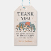 Cowboy Western Rodeo 1e verjaardag Cadeaulabel (Voorkant)