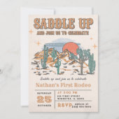 Cowboy Western Rodeo 1e verjaardag Kaart (Voorkant)