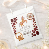 Cowboy western rodeo baby shower bedankzakje (Geknipt)