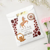 Cowboy western rodeo baby shower bedankzakje (Gezegeld)