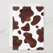 Cowboy western rodeo baby shower kaart (Achterkant)