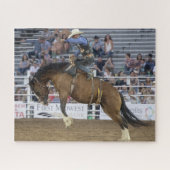 Cowboy Western Rodeo Bucking Horse Corral Legpuzzel (Horizontaal)