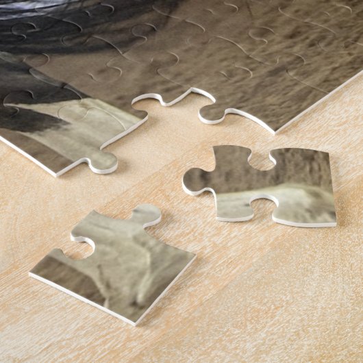 Cowboy Western Rodeo Bucking Horse Corral Legpuzzel (Zijkant)