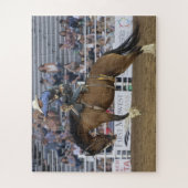 Cowboy Western Rodeo Bucking Horse Corral Legpuzzel (Verticaal)