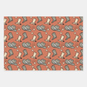 Cowboy Western Rodeo Hand getrokken Doodle Inpakpapier Vel (Voorkant 2)