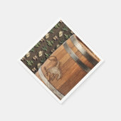 Cowboy Western Rodeo Houten Vat Verjaardagsfeestje Servet (Hoek)