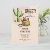 Cowboy Western Rodeo Verjaardag Kaart (Staand voorkant)