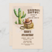 Cowboy Western Rodeo Verjaardag Kaart (Voorkant / Achterkant)