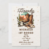 Cowboy Western Rodeo Verjaardag Kinder Kaart (Voorkant)