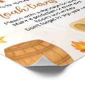 Cowboy Western Rodeo Verjaardag Tijd Capsule Teken Poster (Hoek)