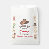 Cowboy Western Rodeo Wild West Baby shower Bedankzakje (Voorkant)