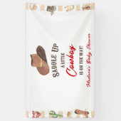 Cowboy Western Rodeo Wild West Baby shower Spandoek (Verticaal)