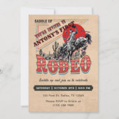 Cowboy Western Rodeo Wild West Verjaardagsfeest Kaart (Voorkant)