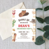 Cowboy Western Rodeo Wild West Verjaardagsfeest Kaart