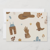 Cowboy Western Rodeo Wild West Verjaardagsfoto Kaart (Achterkant)