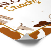 Cowboy Western Saloon Snacks Sign Poster (Hoek)