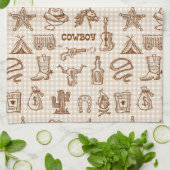 Cowboy Western Theedoek (Gevouwen)