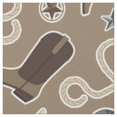 Cowboy Western thema Fabric Stof (Close Up)