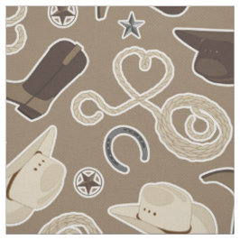 Cowboy Western thema Fabric Stof