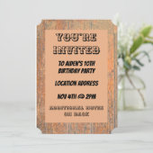 Cowboy Western Thema Kaart (Staand voorkant)