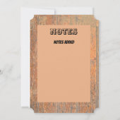 Cowboy Western Thema Kaart (Achterkant)