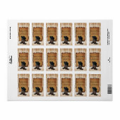 cowboy western theme address label (Full Sheet)