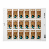 cowboy western theme address label (Full Sheet)