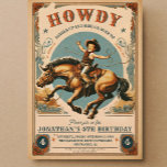 Cowboy Western Verjaardag Kaart<br><div class="desc">Cowboy Wild Western Verjaardag</div>