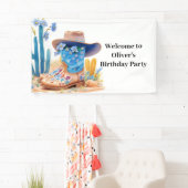 Cowboy Western Verjaardagsbanner Spandoek (Insitu)