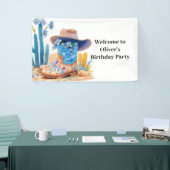 Cowboy Western Verjaardagsbanner Spandoek (Beurs)