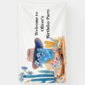 Cowboy Western Verjaardagsbanner Spandoek (Verticaal)