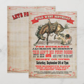 Cowboy Western Verjaardagsfeest Uitnodigingen (Voorkant / Achterkant)
