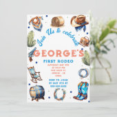 Cowboy Western Wild West Birthday Kaart (Staand voorkant)