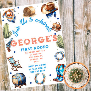 Cowboy Western Wild West Birthday Kaart