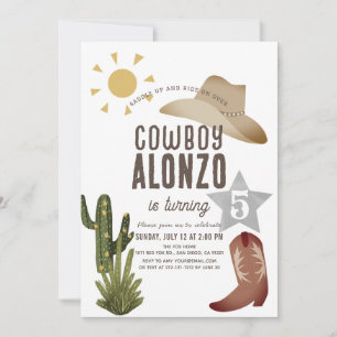 Cowboy Western Wild West Birthday Kaart